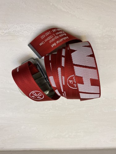 Red Off White Tie Down 150cm Nylon Industrial Belt. eBay
