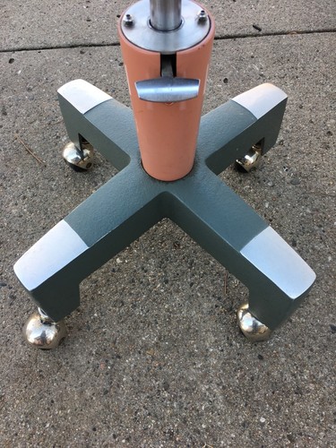 Vintage AO American Optical Company Industrial Lab Medical Stool Swivel Pink