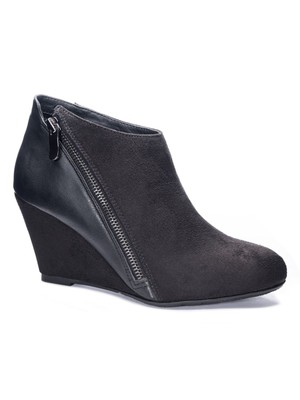 

CL BY LAUNDRY Женские черные замшевые туфли на танкетке Comfort Viola с круглым носком 8,5 м, Черный, VIOLA SUEDE-CALF