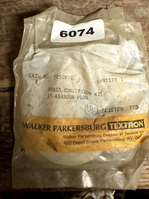 Walker 825CK-1 Brass Conversion Kit 1 Abandon Plug