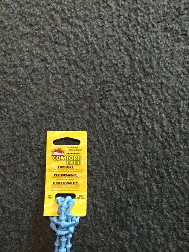 Ultimate Comfort Lace Shoelaces Knotty Boys 40 Inches Baby Blue -