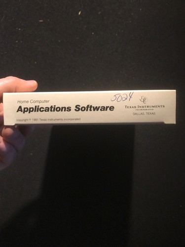 New Nos TI99-4a Home Computer Inventory Management Diskette Rare PHD 5024
