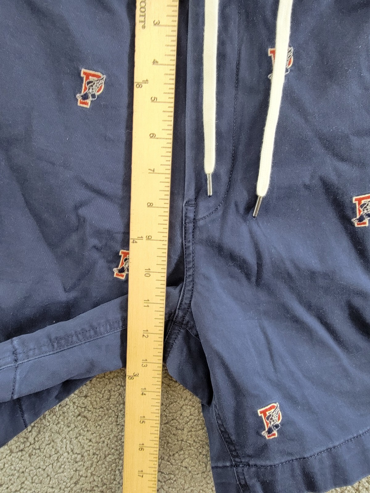 Polo Ralph Lauren 6-Inch Polo Prepster P-Wing Shorts Men's S Navy Button Closure - Picture 12 of 18