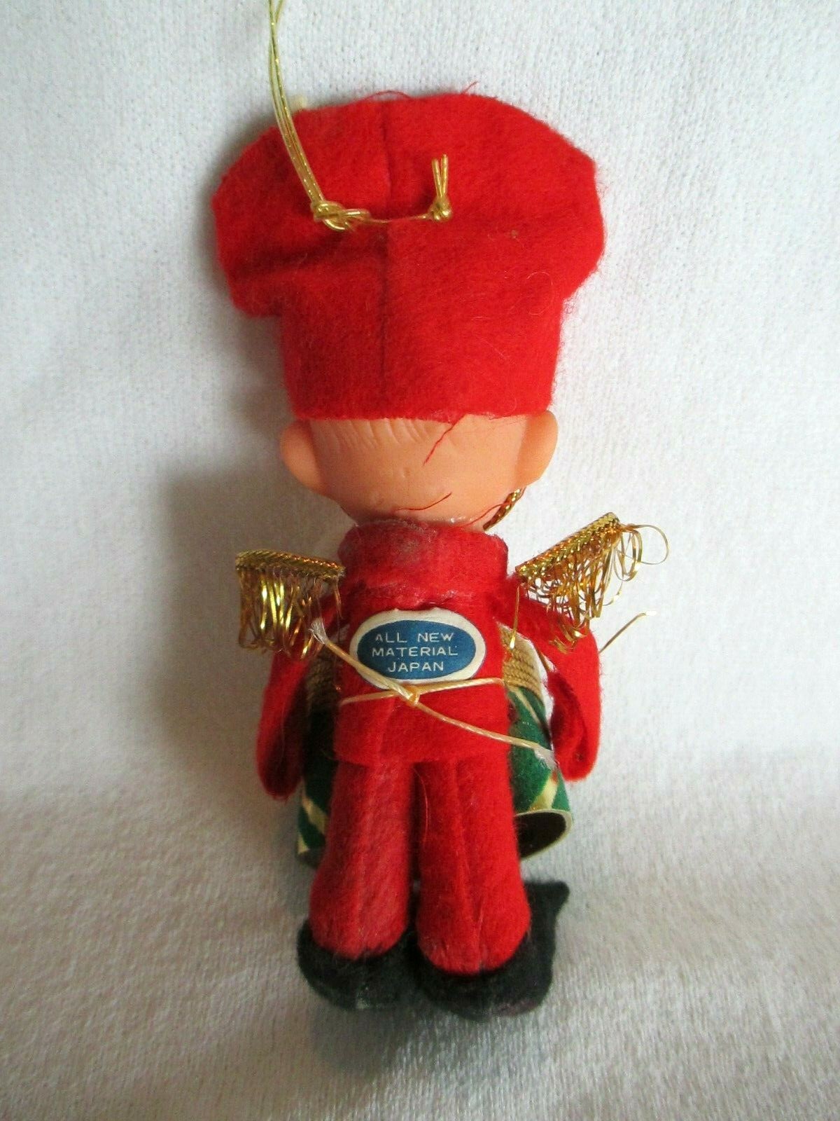 VTG XMAS DRUMS & DRUMMER ORNAMENTS--MADE IN JAPAN--MUST SEE!!