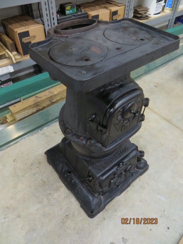 Antique CABOOSE Stove Union Stove "Smoke Consumer" from SCL 01017