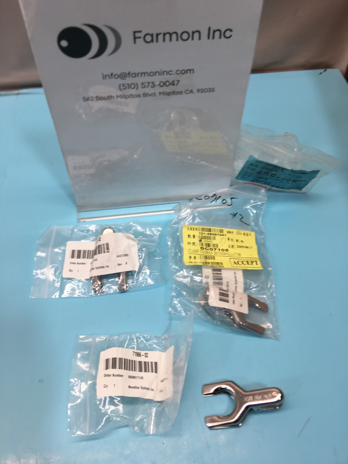 3 Novellus 71966-02 Clamp Thomas 28/15 (Small), 7196, TEL SC07105, 189282