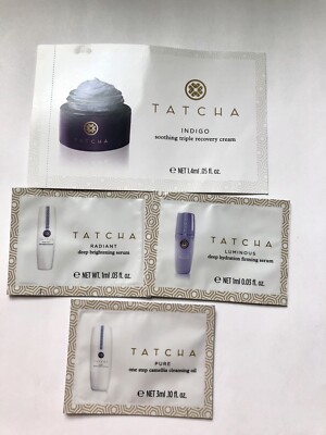 4* Tatcha Indigo Recovery Cream Deep Brightening Hydration Firming Serum New