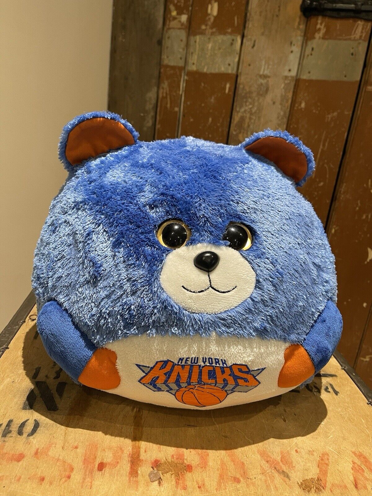 素晴らしい品質 Ty Toy Ballz Beanie Blue 2012 NBA Plush Knicks York New ぬいぐるみ