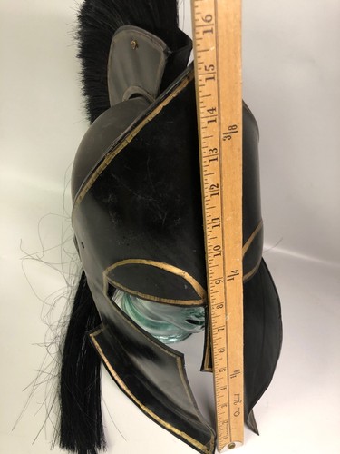 RARE HANDMADE METAL SPARTAN HELMET- 300 Greek Roman Soldier Gladiator Halloween