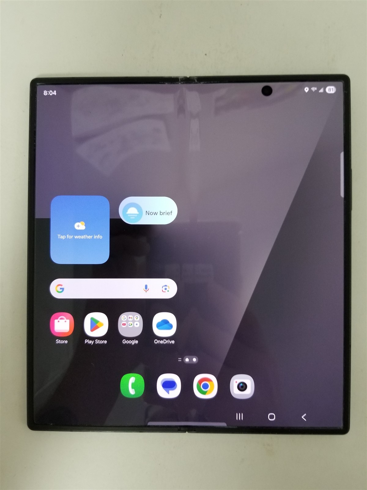 Samsung Galaxy Z Fold7 256GB Black SM-F966U1 (Unlocked) Damaged
