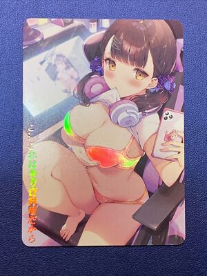 Gamer Girl Swimsuit Sexy Goddess Story Waifu Card Girl Holo Foil Anime Adult 18+