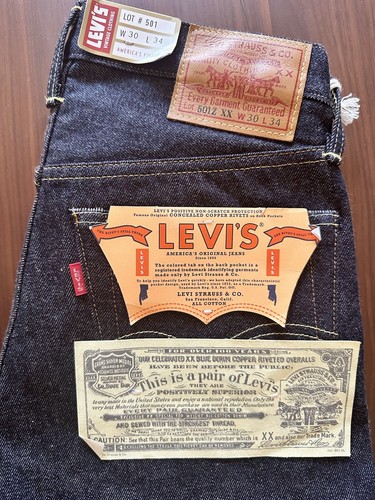 NEW Levi's LVC 1954 501z XX Selvedge Jeans Made In Japan NEW Levi's LVC 1954 501z XX Selvedge Jeans Made In Japan
