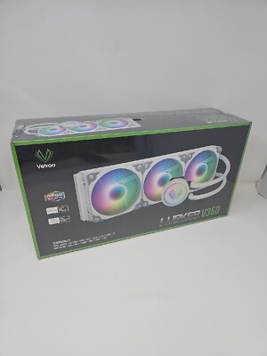 Vetroo V360 ARGB CPU Liquid Cooler 360mm Radiator 3x120mm PWM Fan
