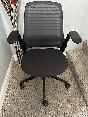 Steelcase Series 1  Chair 3D Knit Graphite Silver Fully Adjustable FREE SHIPPING