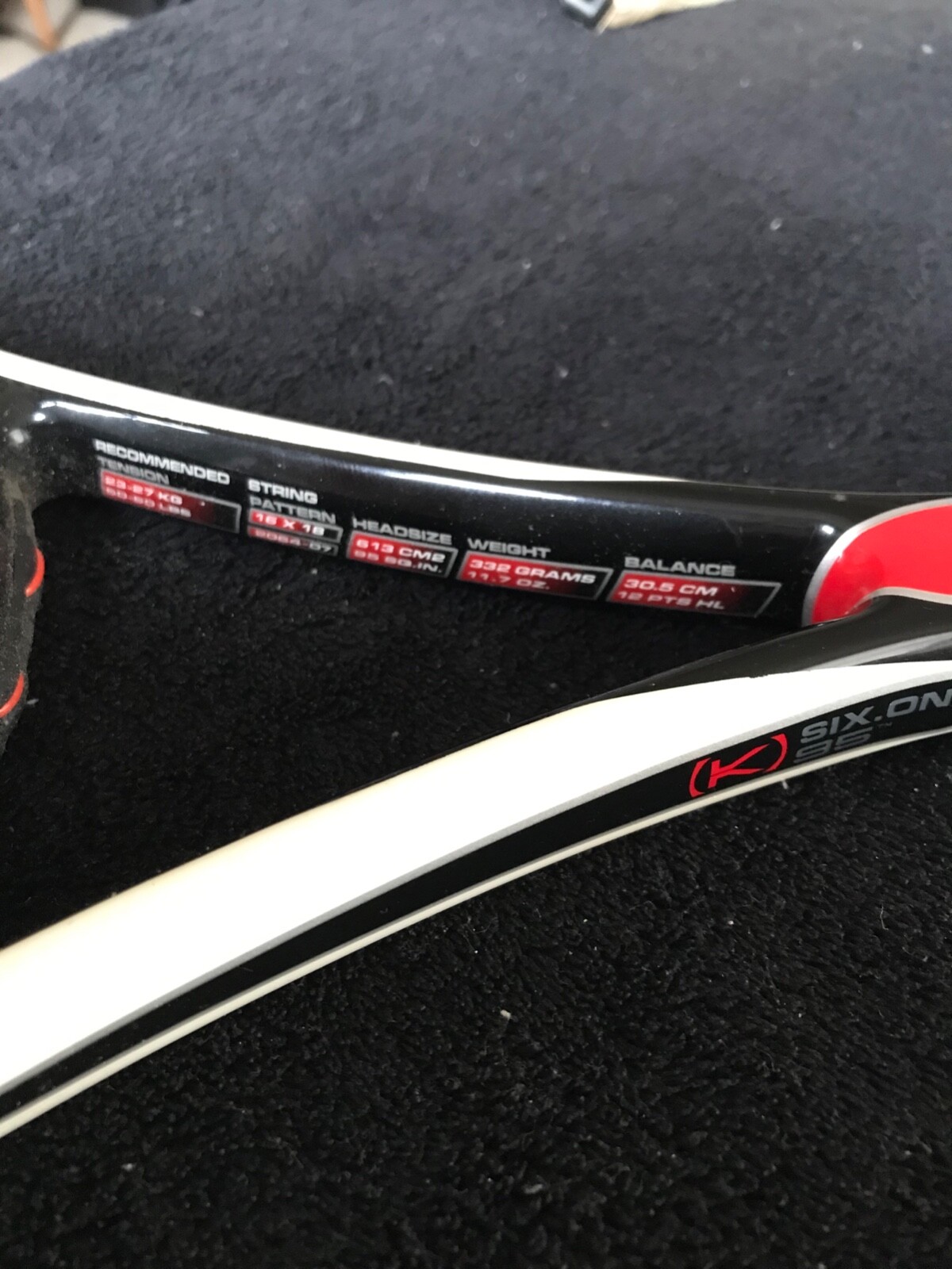 Two Wilson K factor Six One 95 Tennis Rackets, Sold Individually of Together