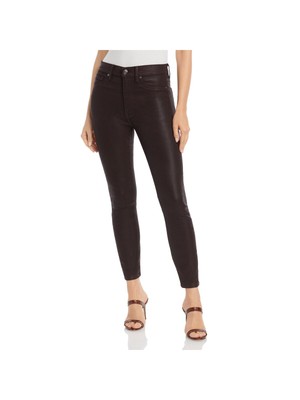 

7 FOR ALL MANKIND Женские коричневые суперскинни с высокой талией до щиколотки с покрытием, Коричневый, AU8693352C