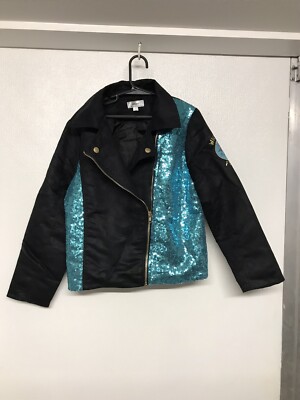 Disney D-Signed Descendants Girls Wickedly Fierce Uma Moto Jacket, Size M 10/12