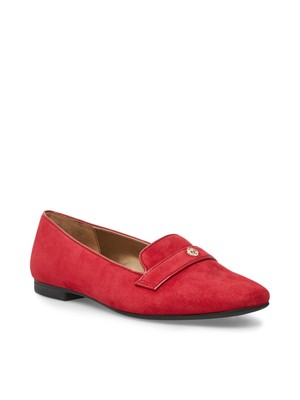 

Женские кожаные лоферы без шнуровки ANNE KLEIN Red Ornamental Lion Idris Square, Красный, AK194008