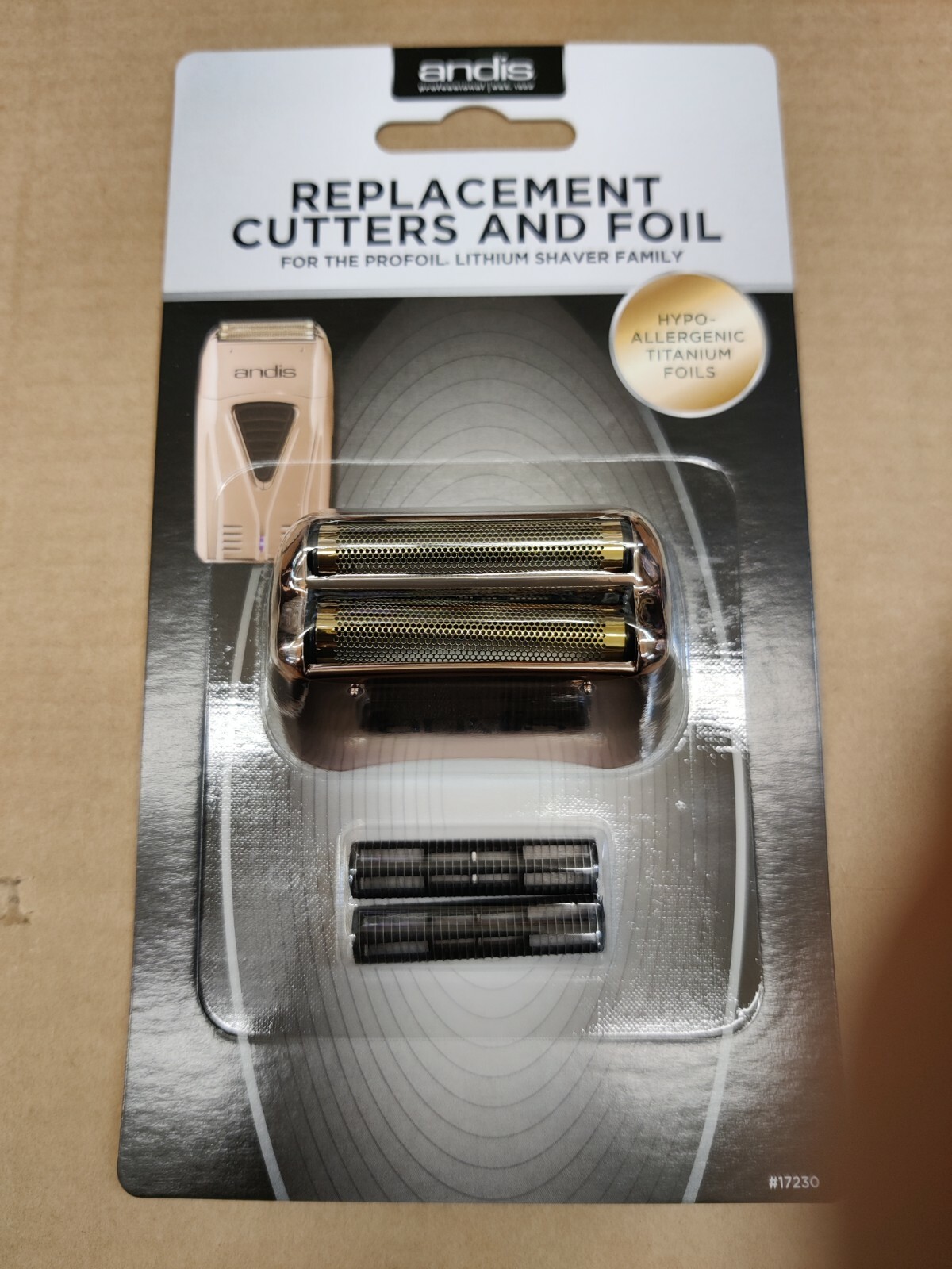 ANDIS PROFOIL CHROME COPPER LITHIUM SHAVER FOIL + CUTTER REPLACEMENT