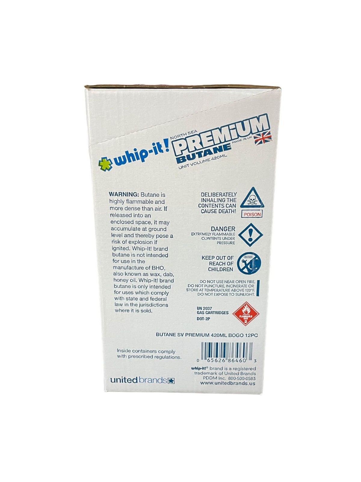 Lot of 2  Whip-it! Premium Butane  Zero Impurities 420ML 12 Can Each (24 Cans)