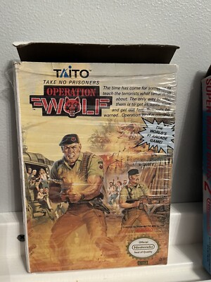 Operation Wolf (Nintendo NES, 1989) CIB Complete w/Manual Tested