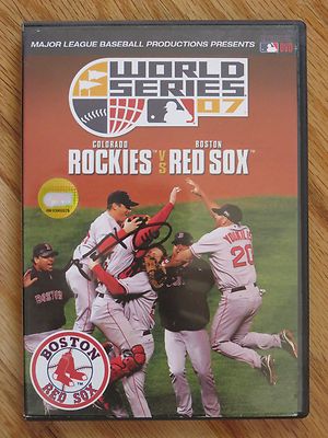 WORLD SERIES 2007 COLORADO ROCKIES vs BOSTON RED SOX signed DVD