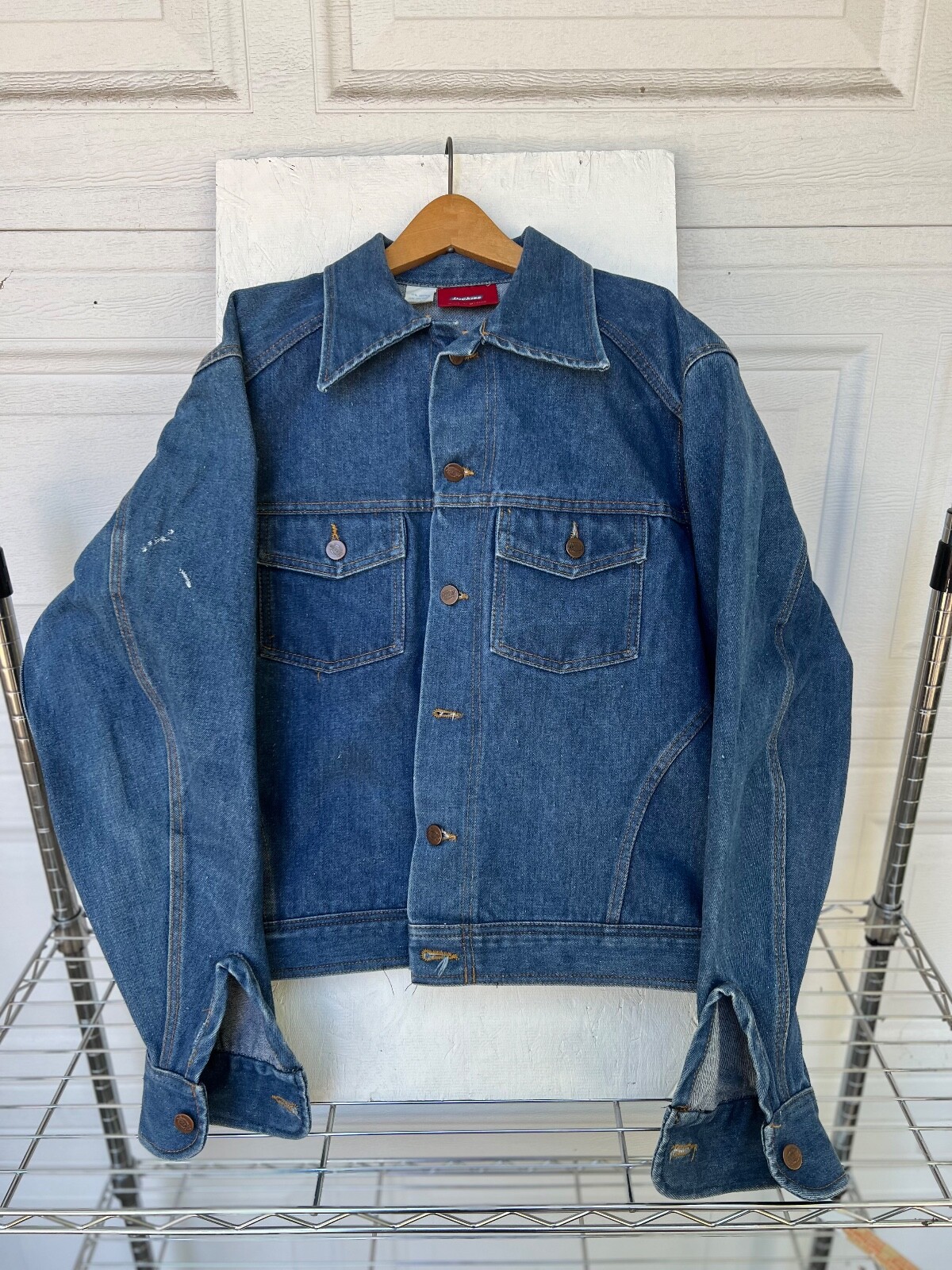 Dickies denim jacket Type II-ish, vintage, tagged 46L, could be 70s-80s | eBay Dickies denim jacket Type II-ish, vintage, tagged 46L, could be 70s-80s | eBay