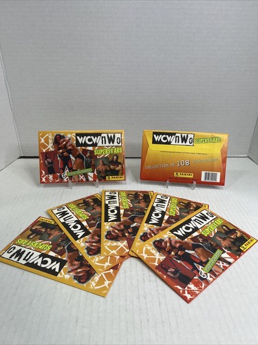 WCWフォトカードセット ✨7x Lot WCW/NWO Superstars Photocard Pack (1998 Panini) NEW
