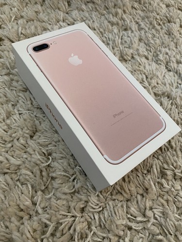 Apple iPhone 7 Plus Rose Gold 128 GB Empty Box ONLY - No Phone
