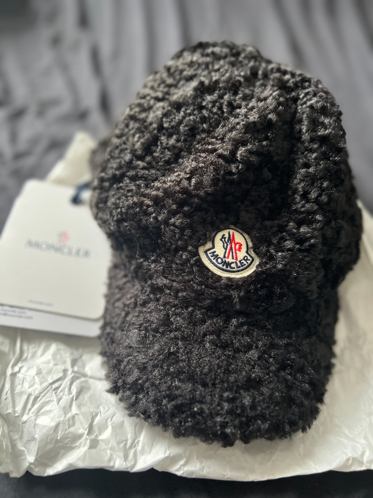 MONCLER CAPPELLO バケットハット S ブラック/ホワイト MONCLER バケットハット 黒