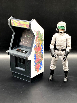 CUSTOM CENTIPEDE ARCADE GAME 3.75'' figure diorama DISPLAY STAR WARS GI JOE (K38)