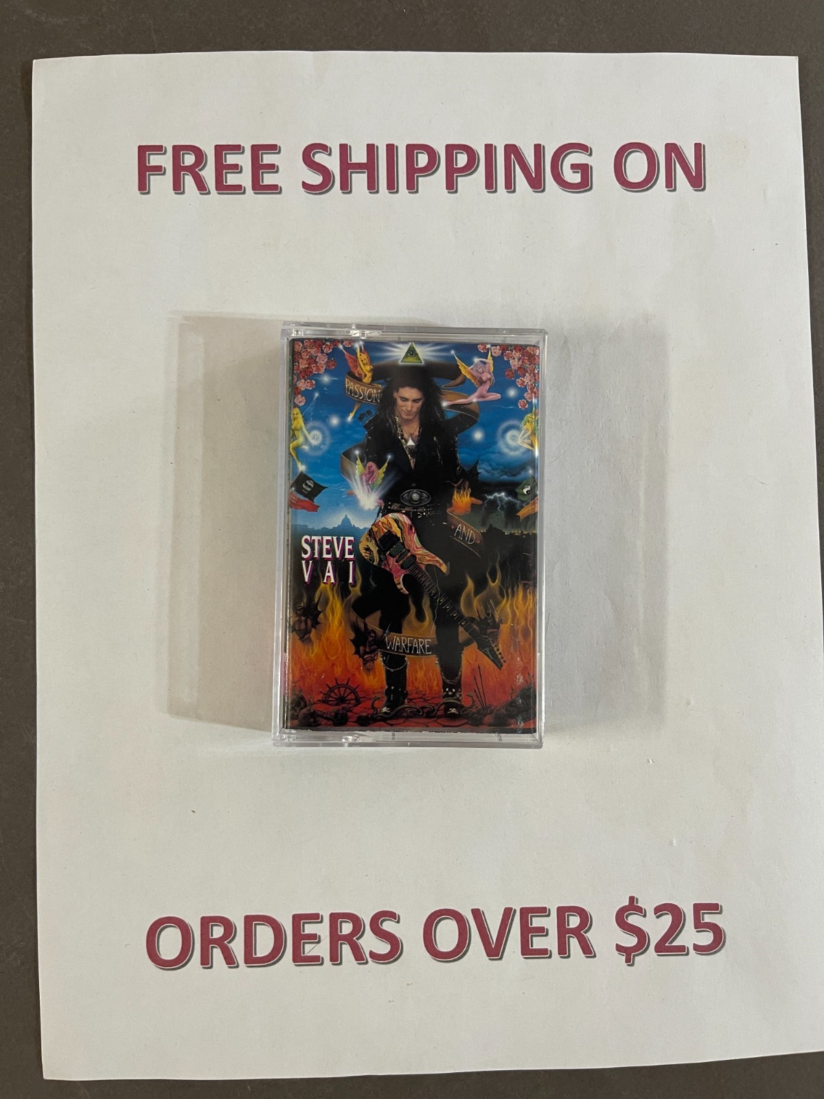 Language:STEVE VAI PASSION AND WARFARE:$1 and UP 80s 90s METAL Buy $25 get free shipping CASSETTE TAPES BUILD YOUR LOT