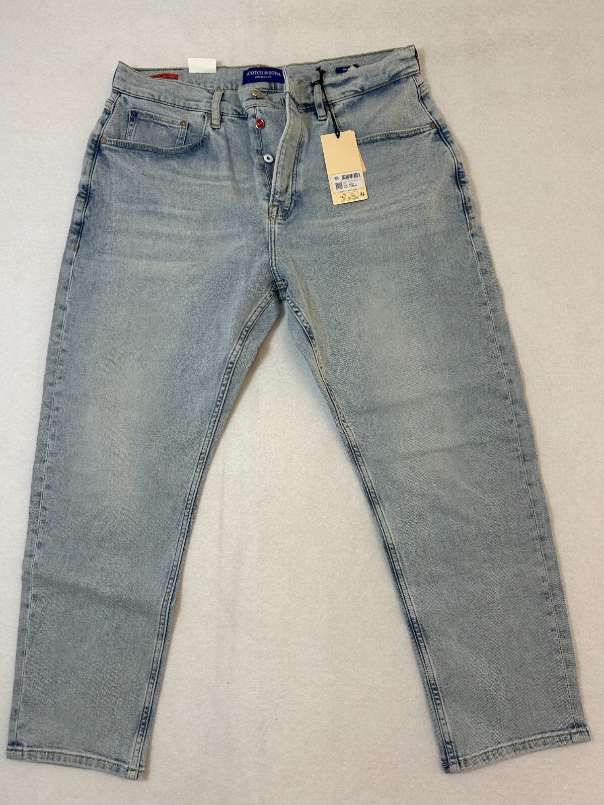 Scotch & Soda Jean The Dean Loose Tapered Fit Denim Jeans Mens