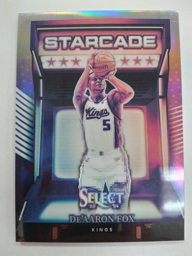 PSA9 ディアロンフォックス　De'Aaron Fox　SELECT Amazon.com: 2023-24 Panini Select Blue Cracked Ice #49 DE