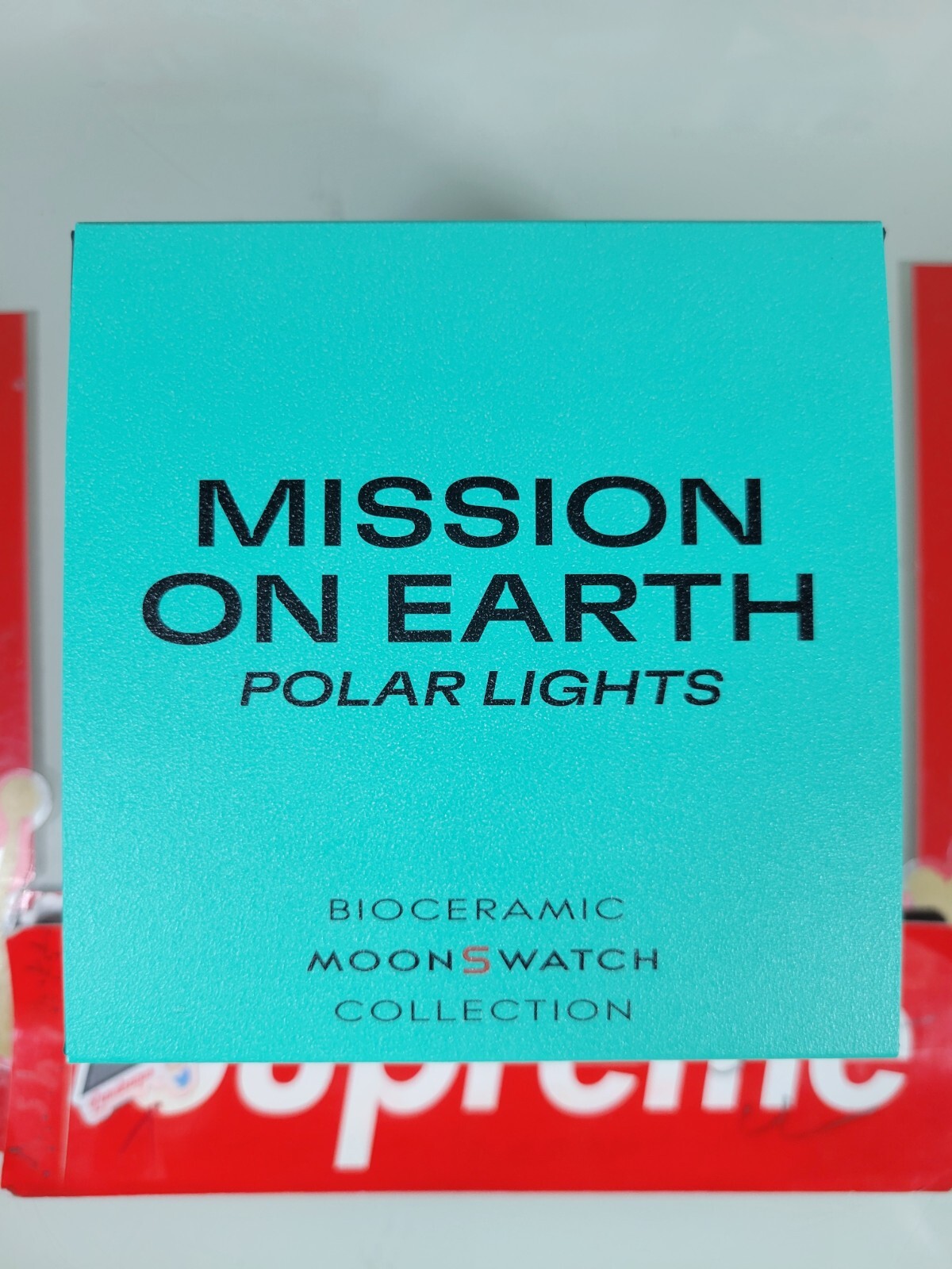 Pre-owned Omega Swatch X  Moonswatch Mission On Earth Polar Lights Receipt & Warranty Card
