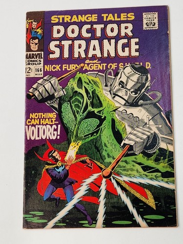 Nick Fury Steranko 1968年 Dr. Strange Strange Tales 166 Doctor Strange Nick Fury Jim Steranko Silver Age