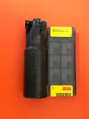 10 Stück Sandvik 490R-08T308M-PM 4230 1 Box + Sandvik Fräser  490-032B32-08M Ø32
