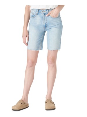 

LUCKY BRAND Женские синие шорты-бермуды на молнии с высокой посадкой, размер 6\28, Синий, 7WW1310