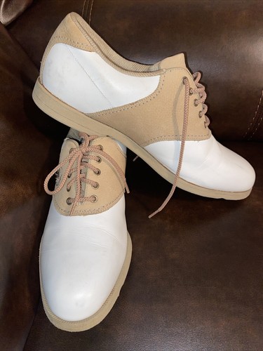 FootJoy class ホワイト　中古 FootJoy Shoes Mens 7 N Saddle Oxford Golf Comfort 98321