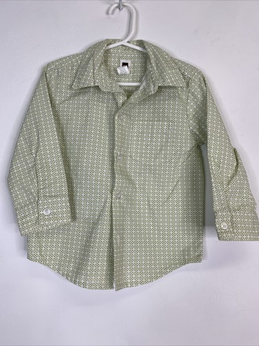 Collared Green Button Down Long Sleeve Special Occasion Shir