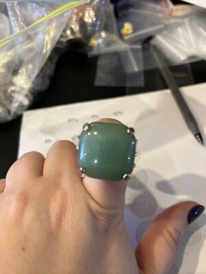 Real Jadelite Ring Adjustable 