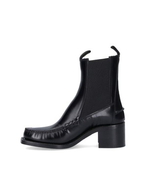 Pre-owned Hereu Ankle Boots 'alda' In Black
