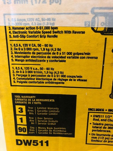 Brand New DEWALT 1/2