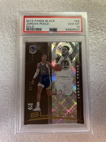 その他 2019 Jordan Poole Rookie Patch 14/25 2019 Panini Black Gold Jordan Poole Rookie /25 PSA 10 Pop 2
