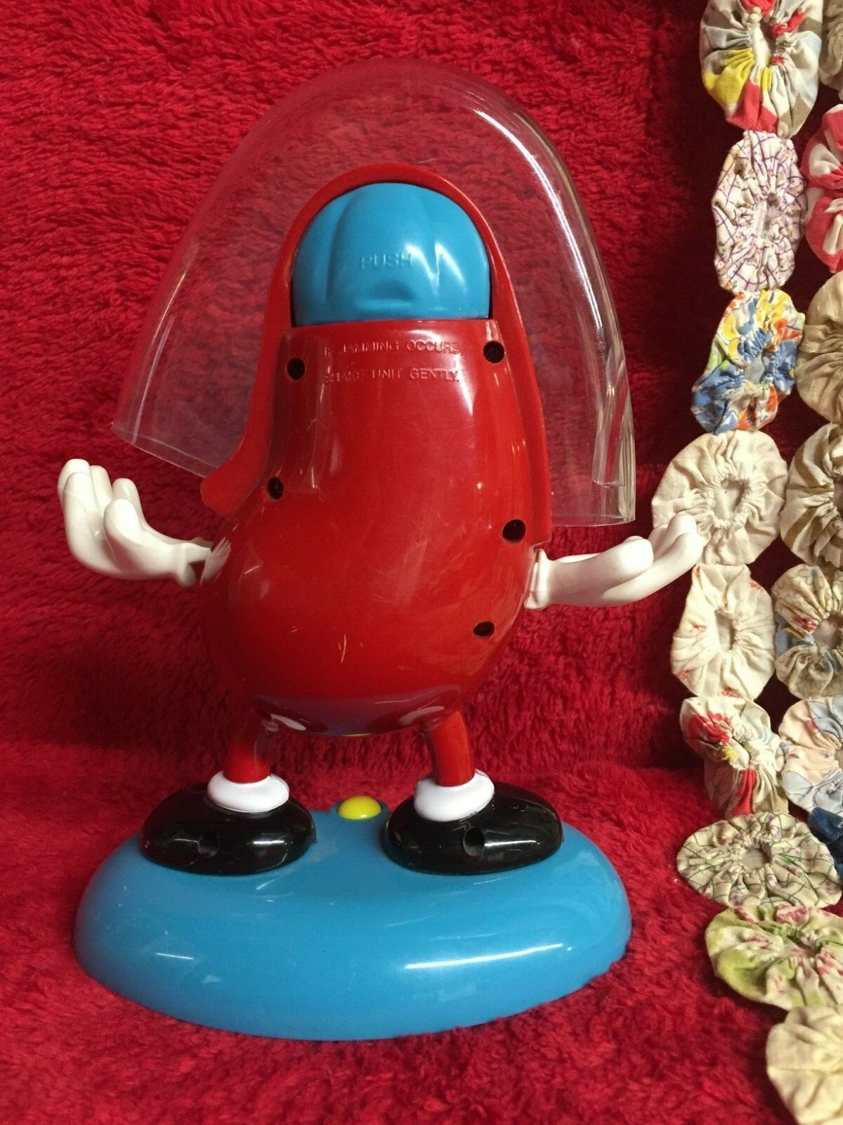 Vintage 1998 Jelly Belly Juggler Candy Dispenser Happy Jelly Bean Man Works!