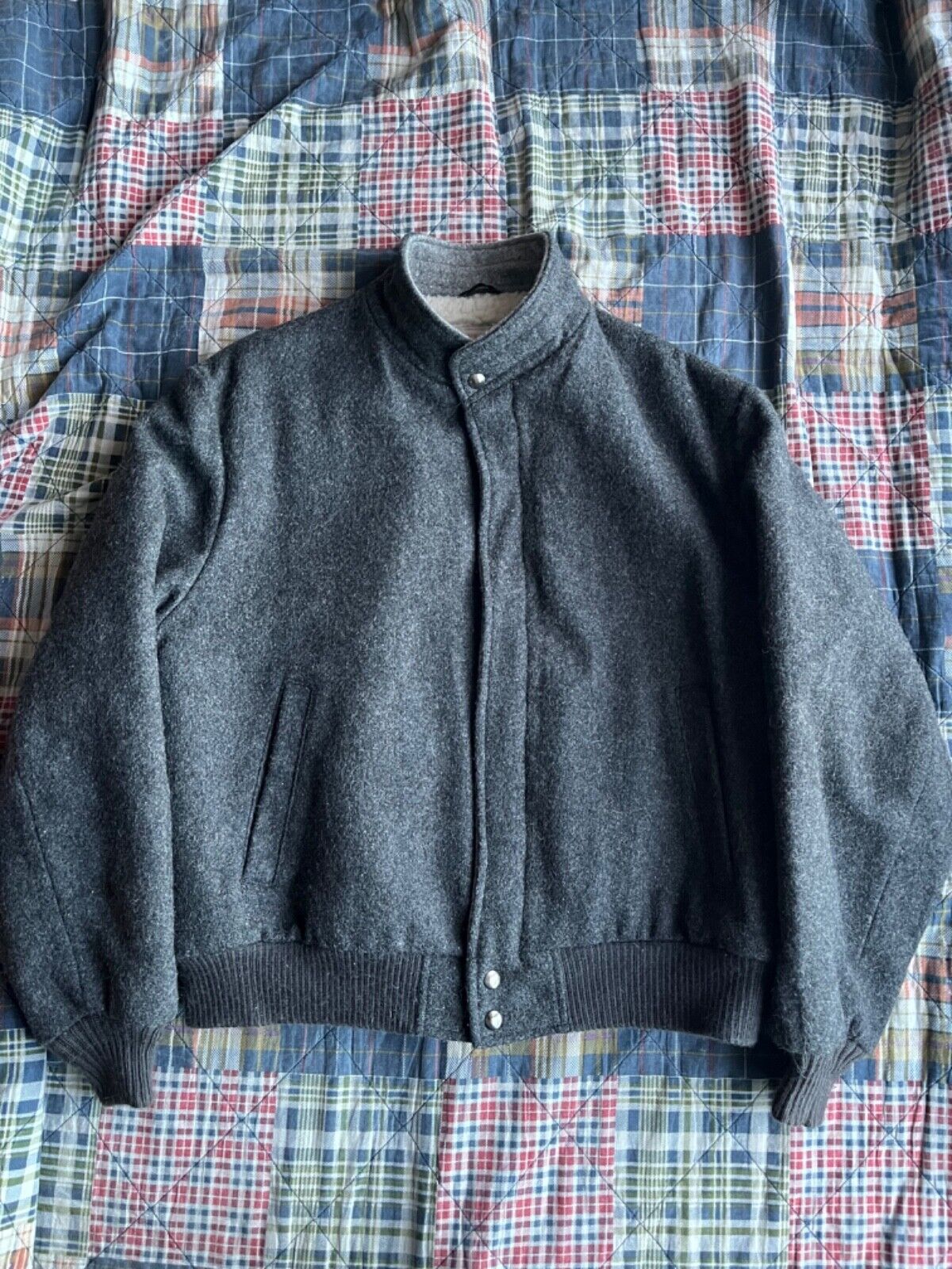 Vintage The Fox Collection Mens Wool Bomber Jacket USA Made Vintage The Fox Collection Mens Wool Bomber Jacket USA Made