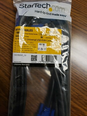 STARTECH SVUSB2N1_10 10' USB & VGA 2-IN-1 KVM SWITCH CABLE 