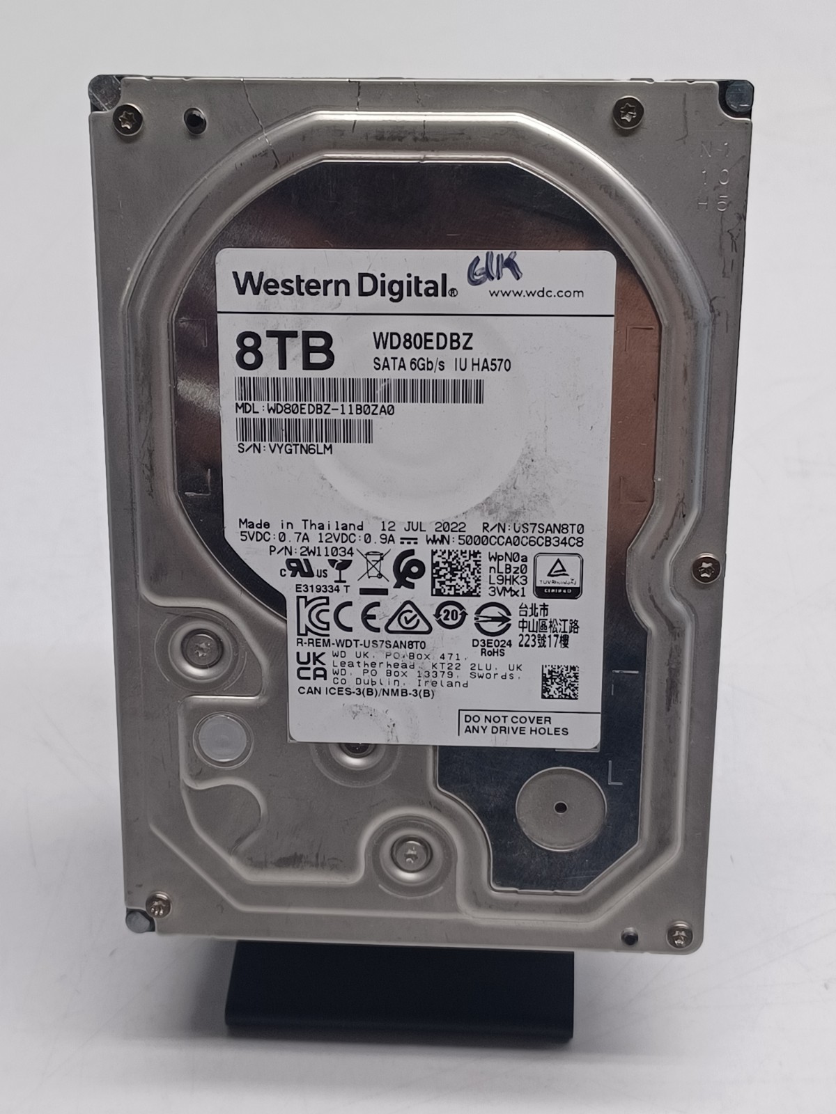 WD Blue 8TB 3.5インチ HDD 8TB WD Blue A Tom's 内蔵型ハードディスク