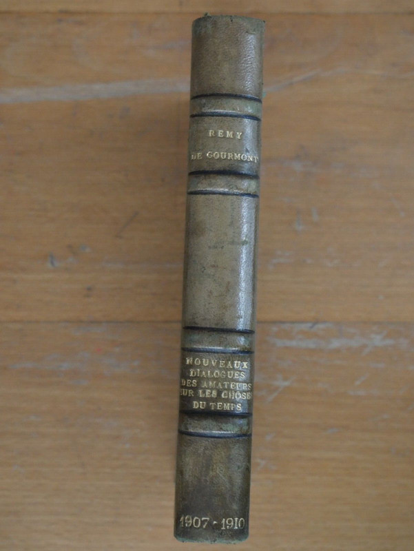 Gourmont, Remy De (1858-1915) Dialogues Des Amateurs 1922 VÃ¨Me SÃ©Rie