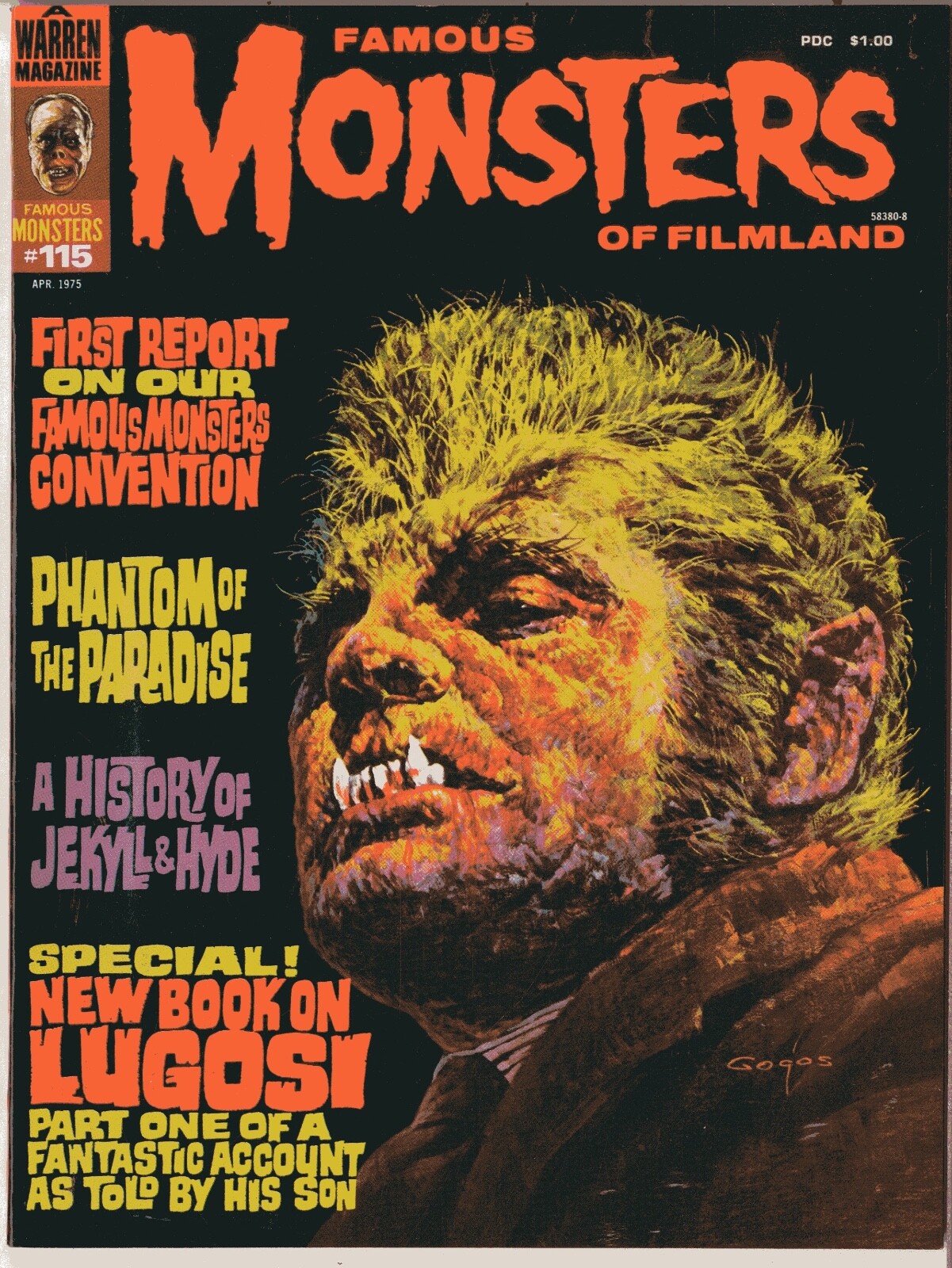 famous MONSTERS マガジン Famous Monsters of Filmland Magazine # 115 NEAR MINT 4/75